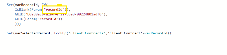 Ribbon Workbench Primary Control Parameter