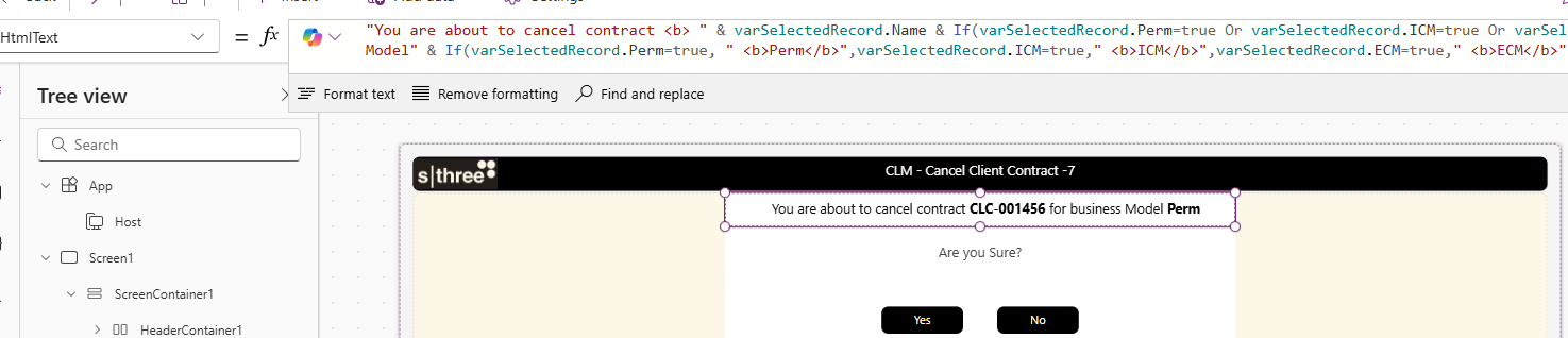Canvas App OnStart code to read record ID