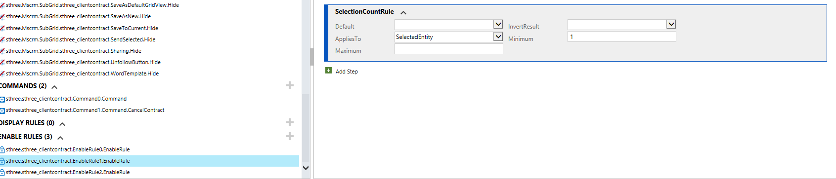 JavaScript code for sub-grid selection
